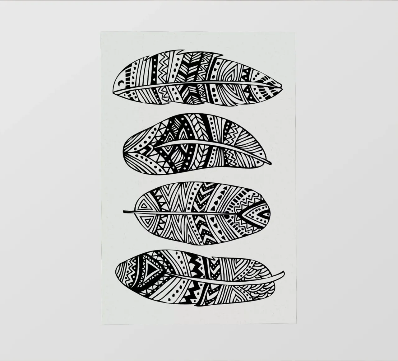 Feathers Of My Life telo in pvc da Pom Graphic Design