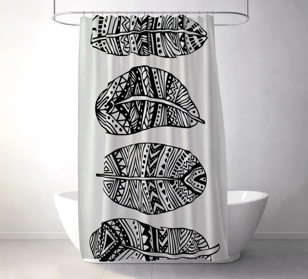 Feathers Of My Life tenda da doccia da Pom Graphic Design