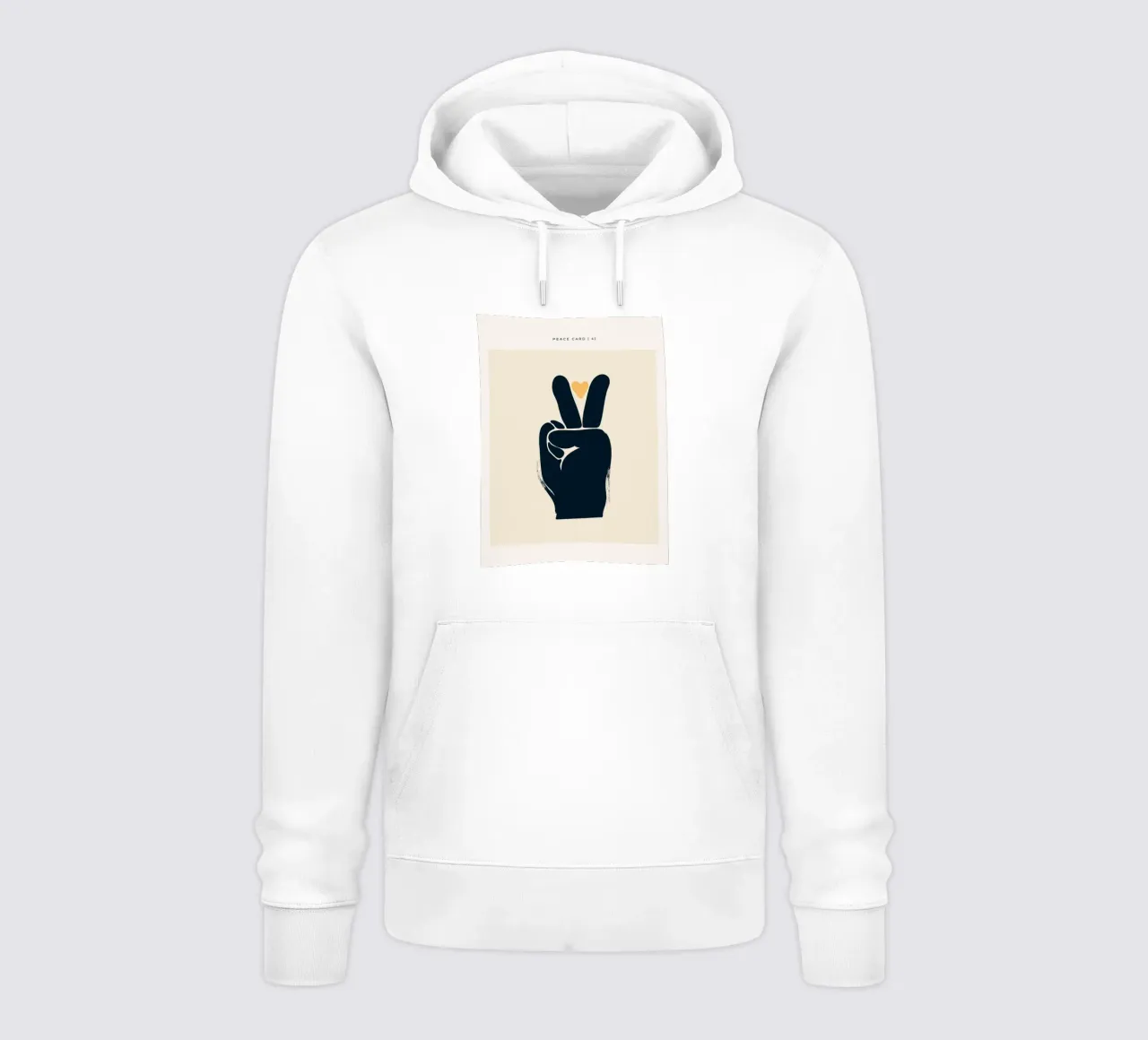 Design della mano della pace felpa con cappuccio da Whole©