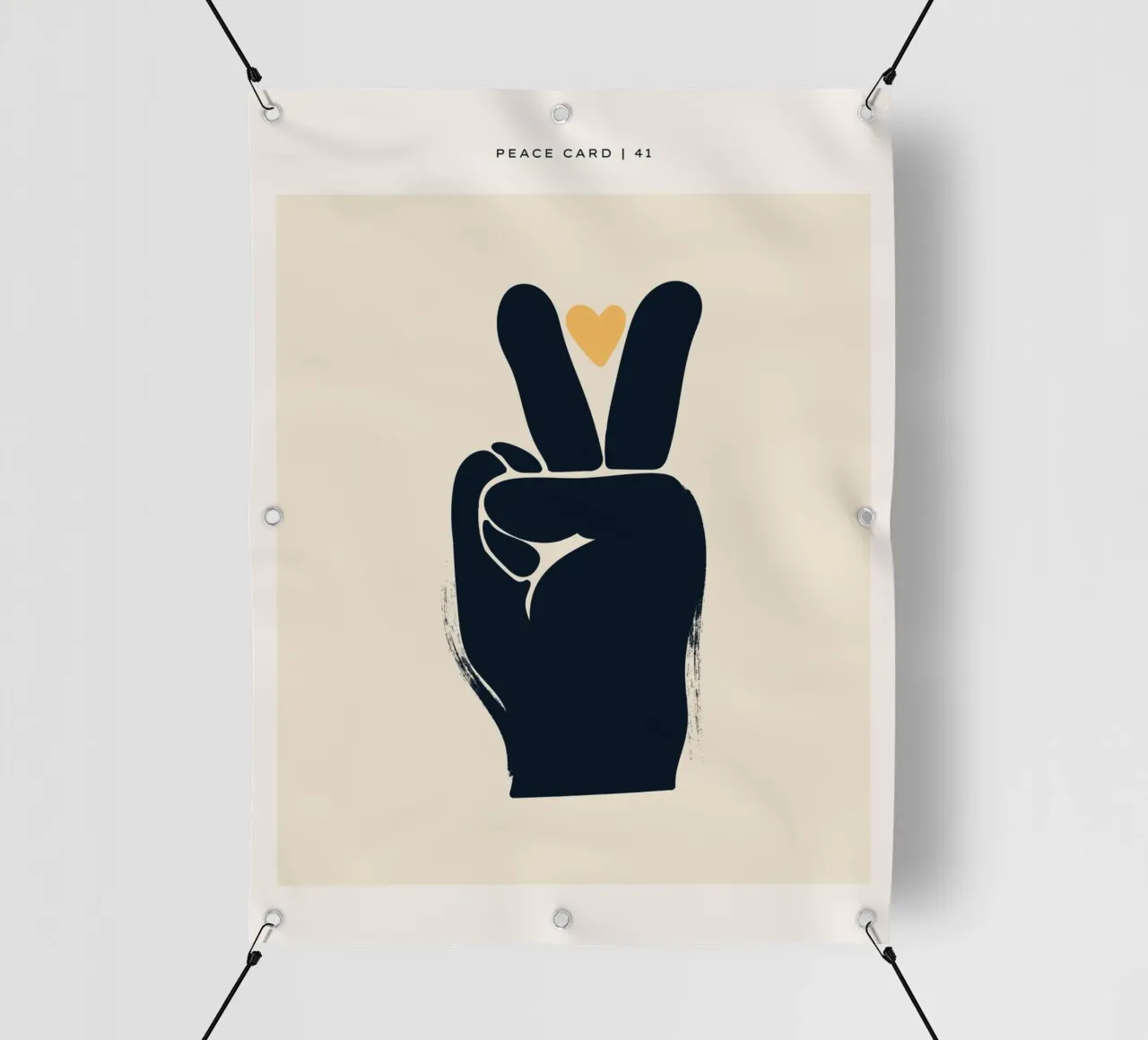 Design della mano della pace telo in pvc da Whole©