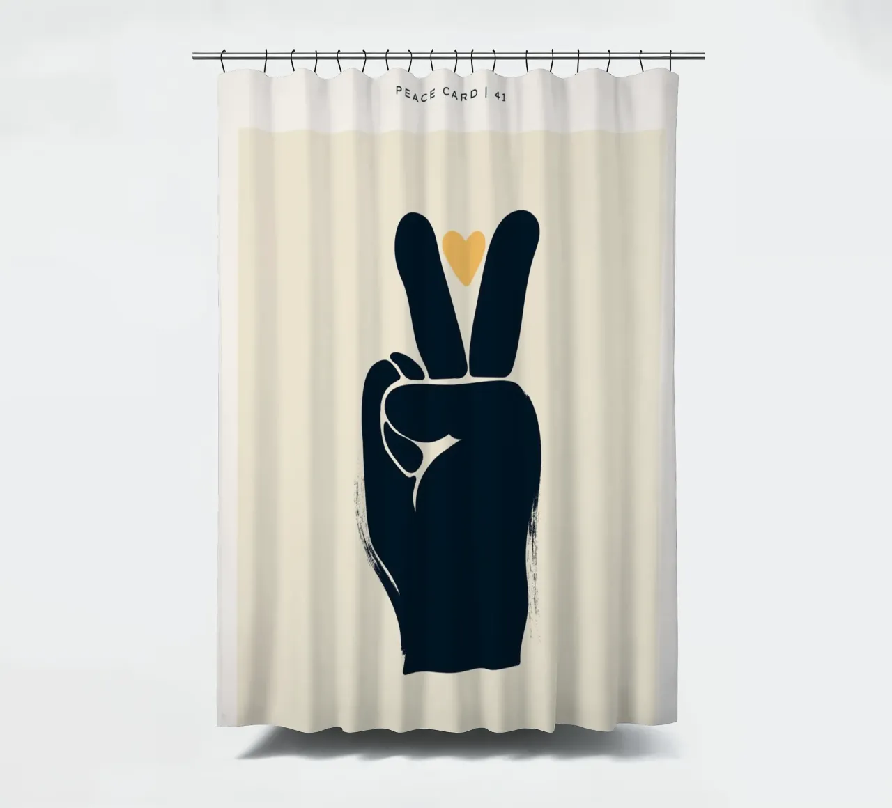 Design della mano della pace tenda da doccia da Whole©