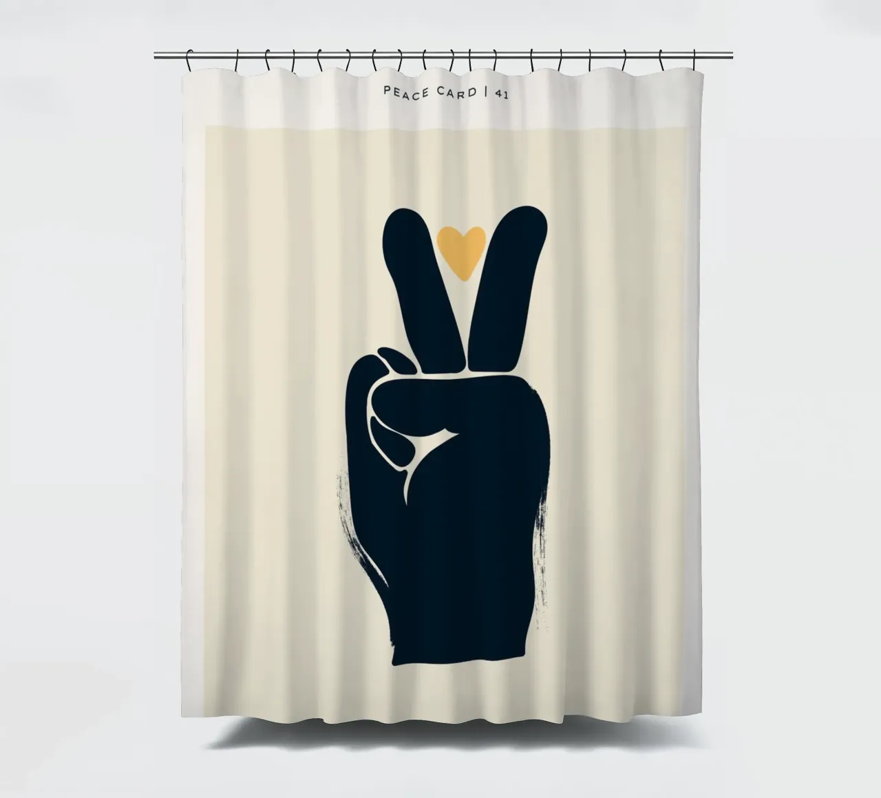Design della mano della pace tenda da doccia da Whole©
