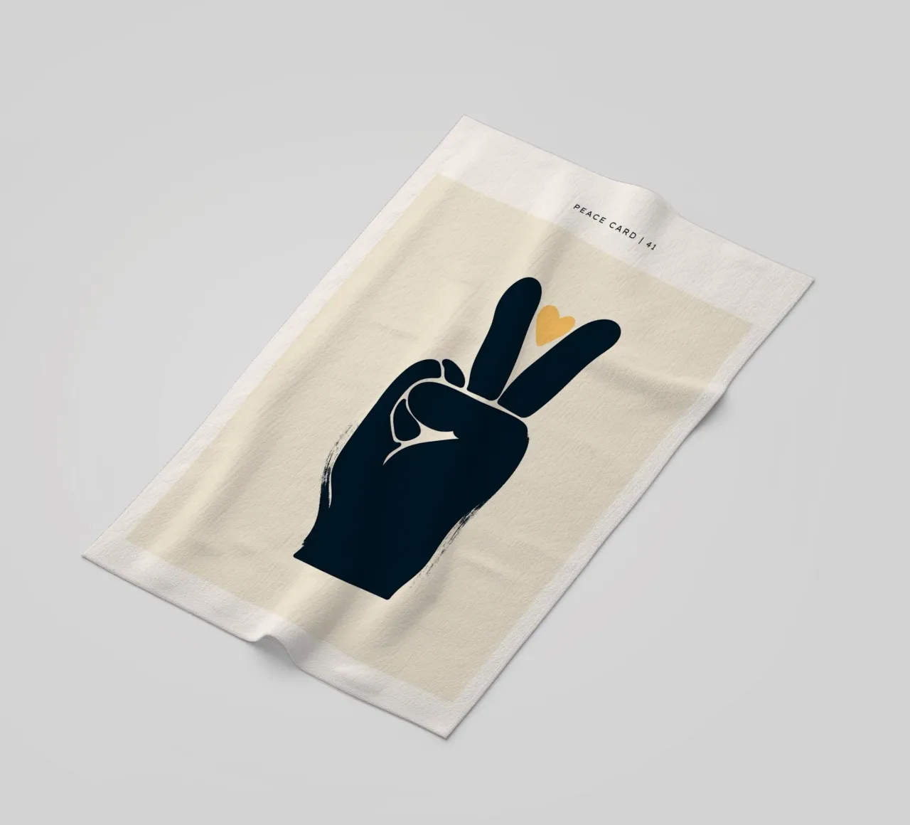 Design della mano della pace telo mare da Whole©
