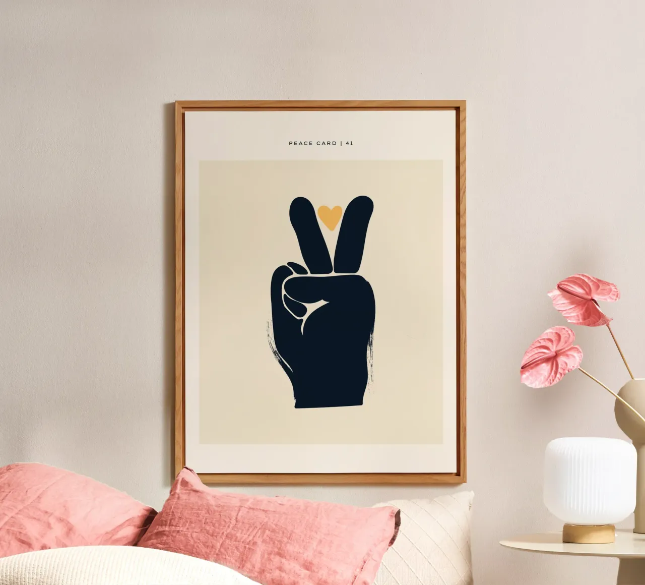 Design della mano della pace alluminio dibond da Whole©
