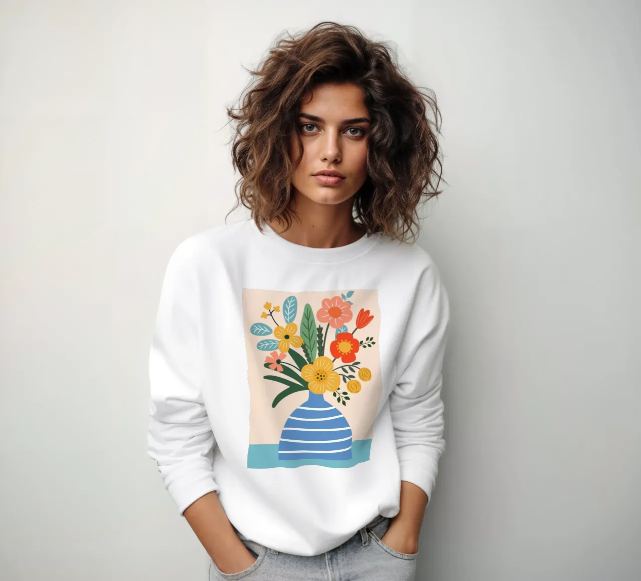 Illustrazione di un bouquet di fiori felpa da Whole©