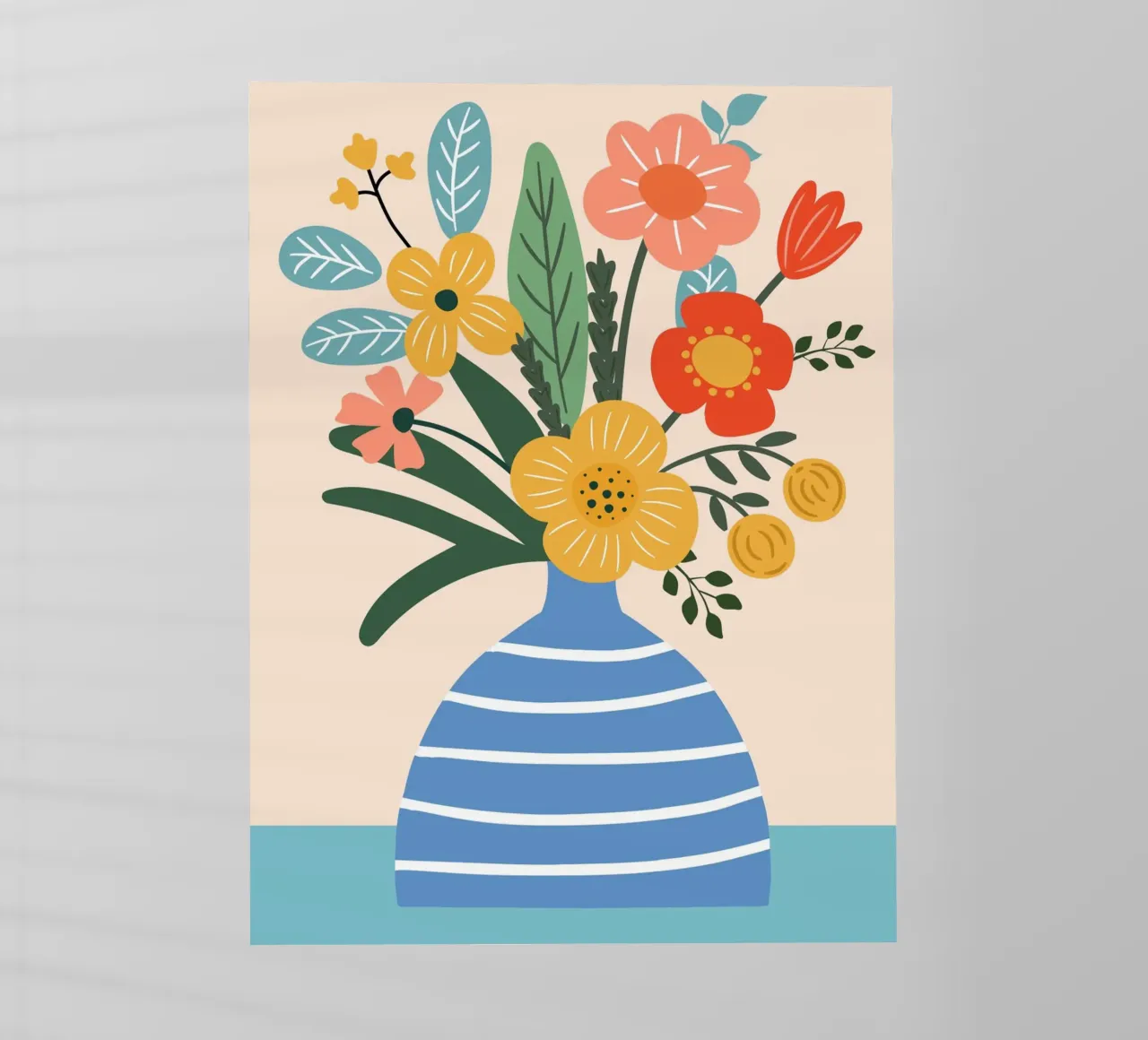Illustrazione di un bouquet di fiori pellicola backlit da Whole©