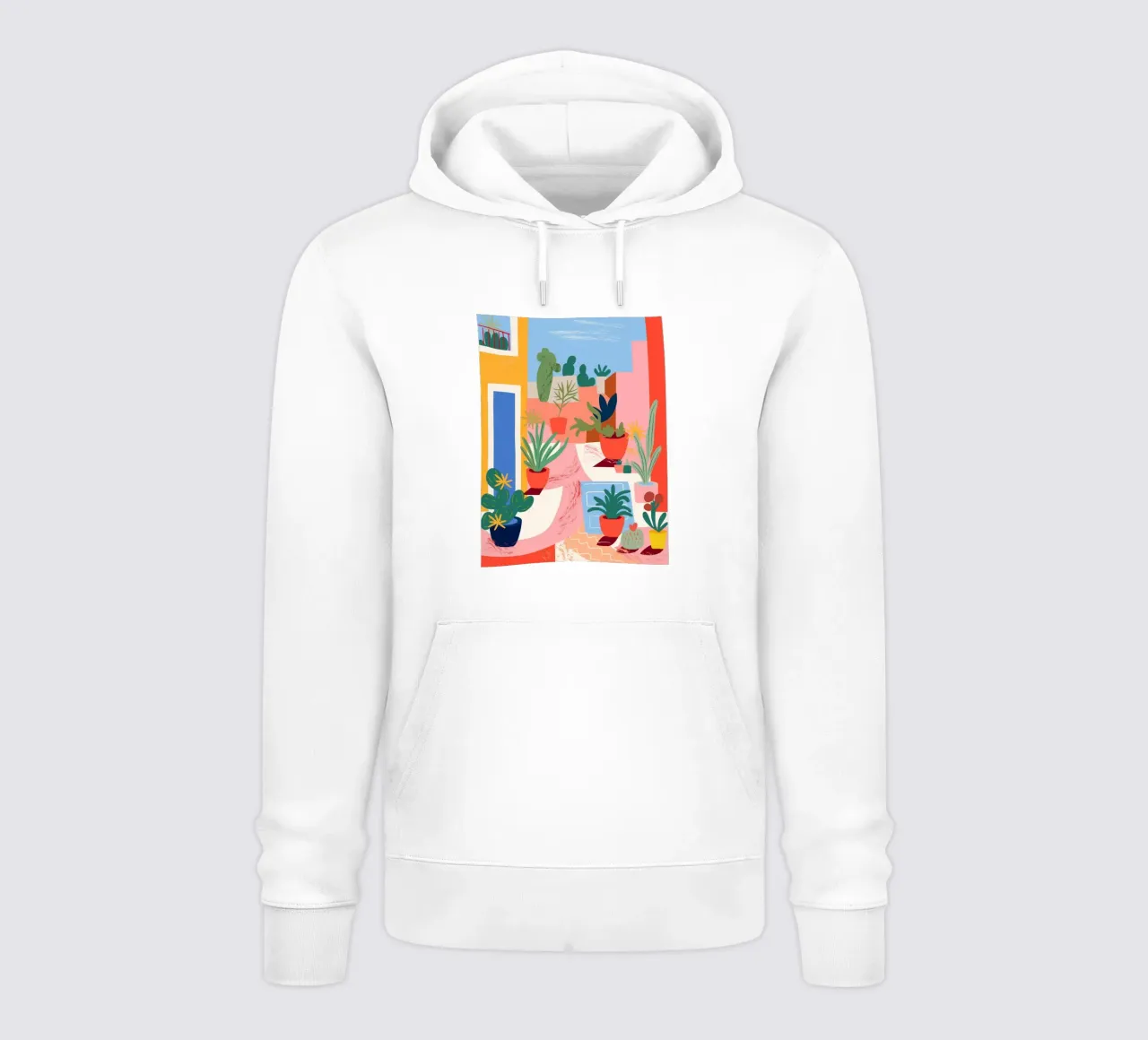 Kleurrijke plantenoase hoodie van Whole©