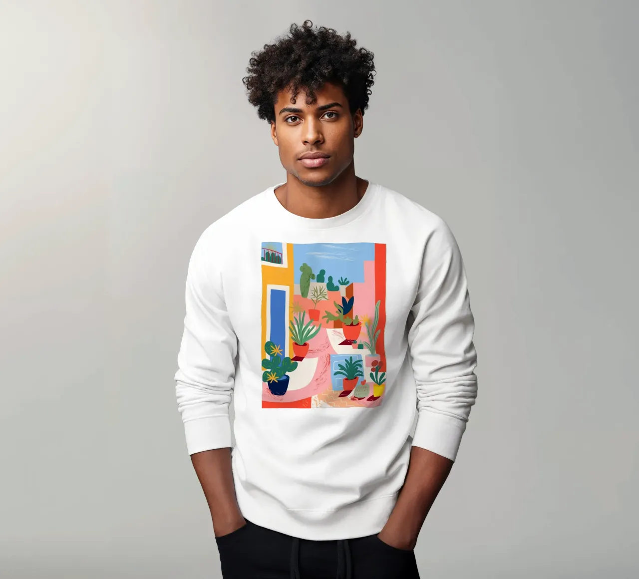 Une oasis végétale colorée sweat de Whole©