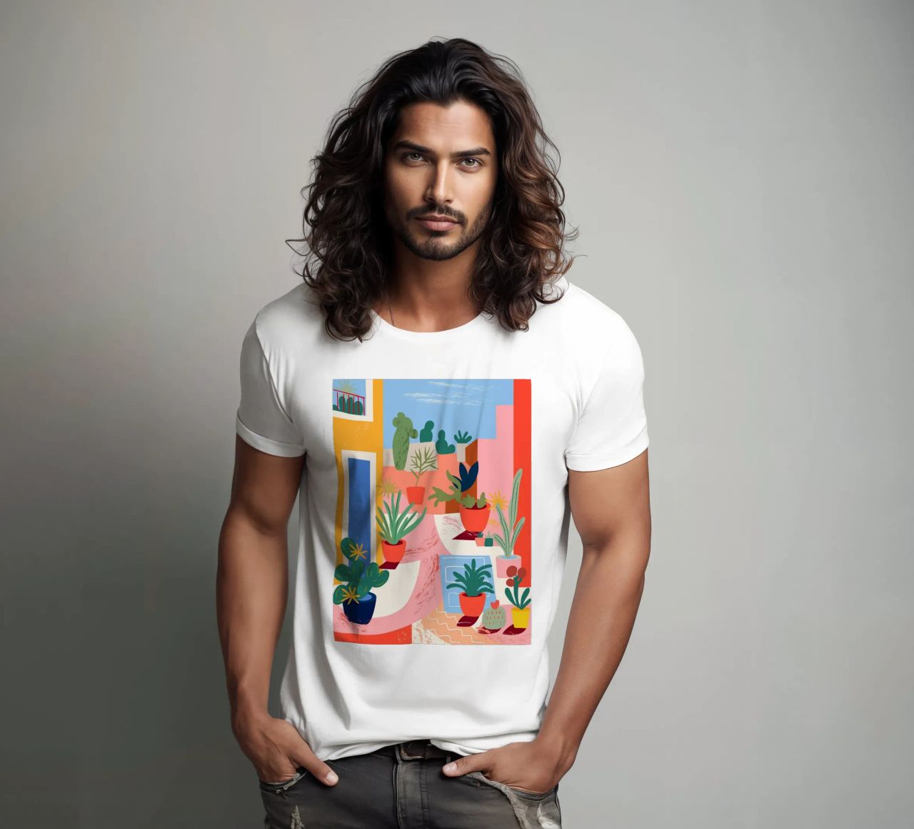 Un'oasi di piante colorate t-shirt da Whole©