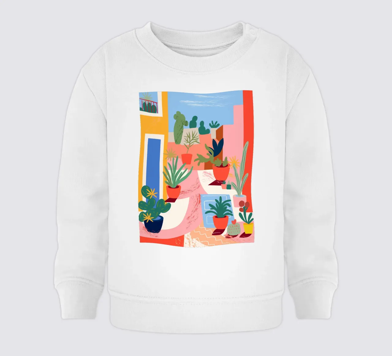 Un'oasi di piante colorate felpa neonato da Whole©