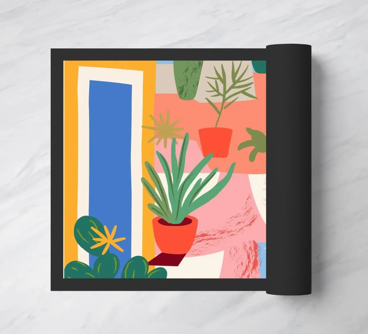 Colourful plant oasis doormat by Whole©