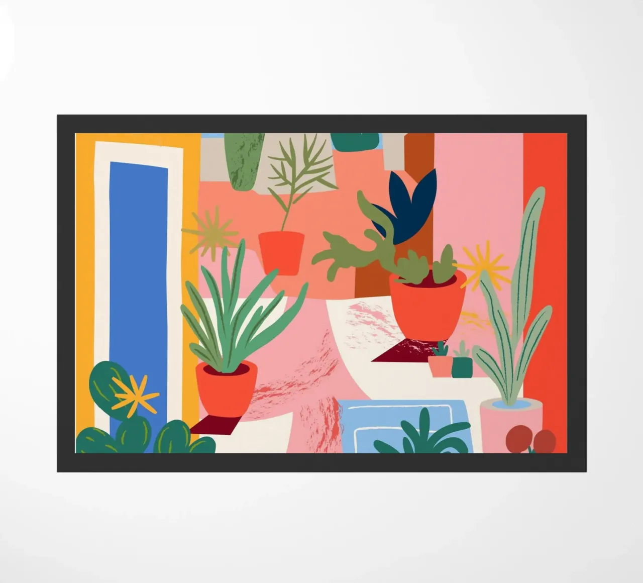 Colourful plant oasis doormat by Whole©