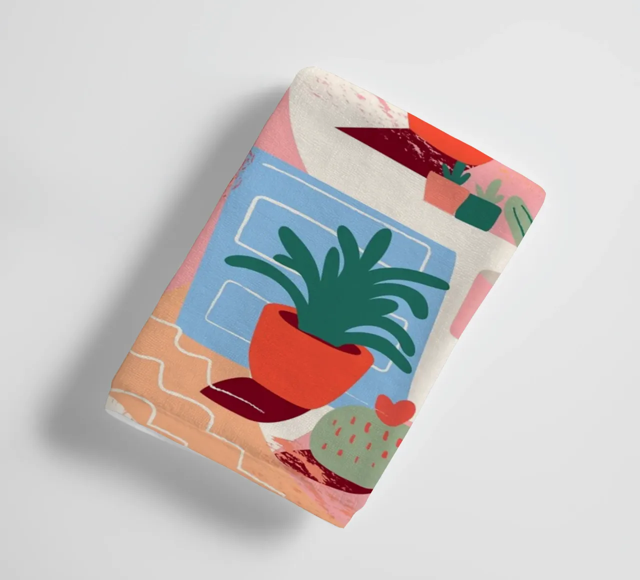 Un'oasi di piante colorate asciugamano da bagno da Whole©