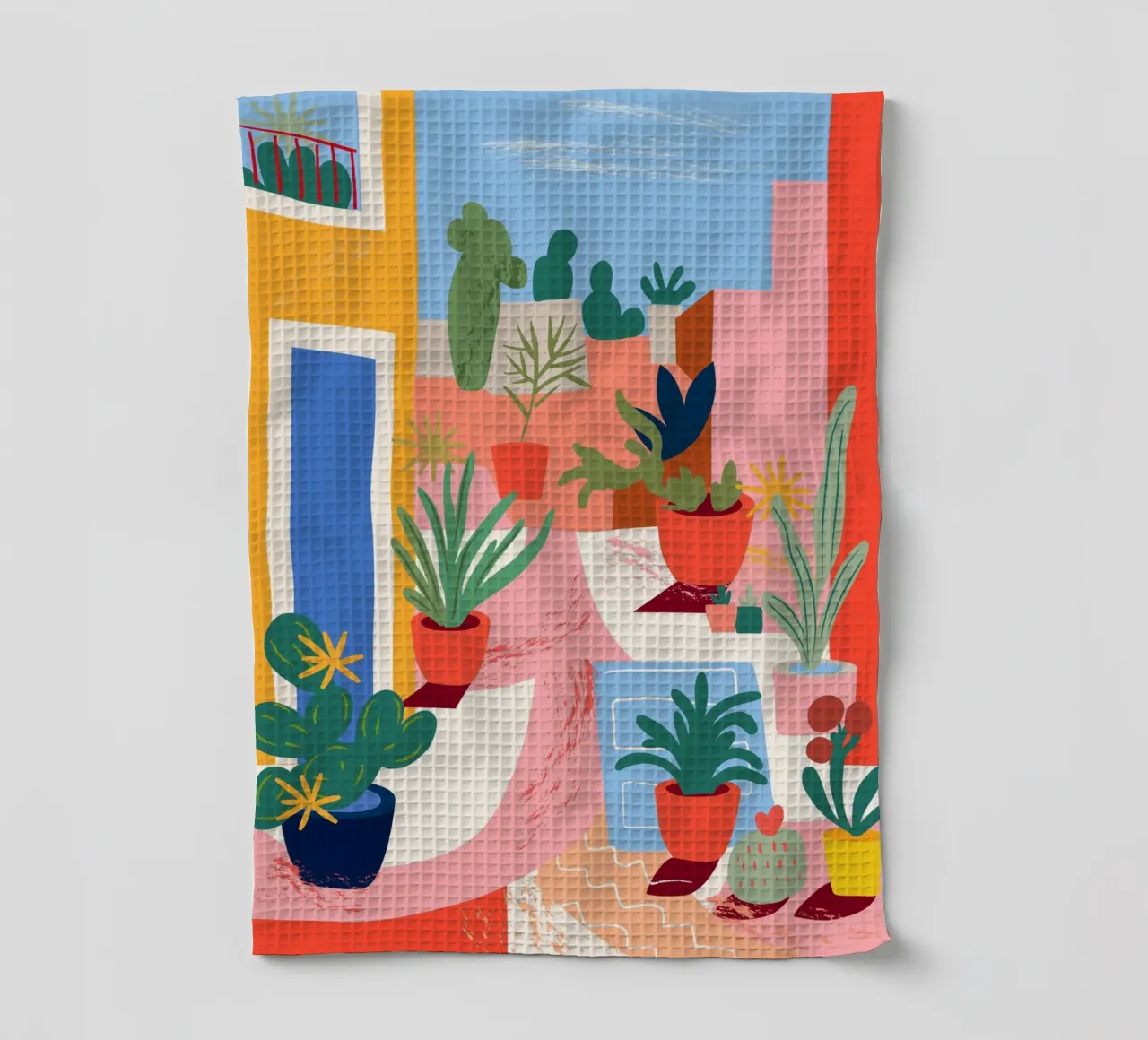 Un'oasi di piante colorate canovaccio da cucina da Whole©