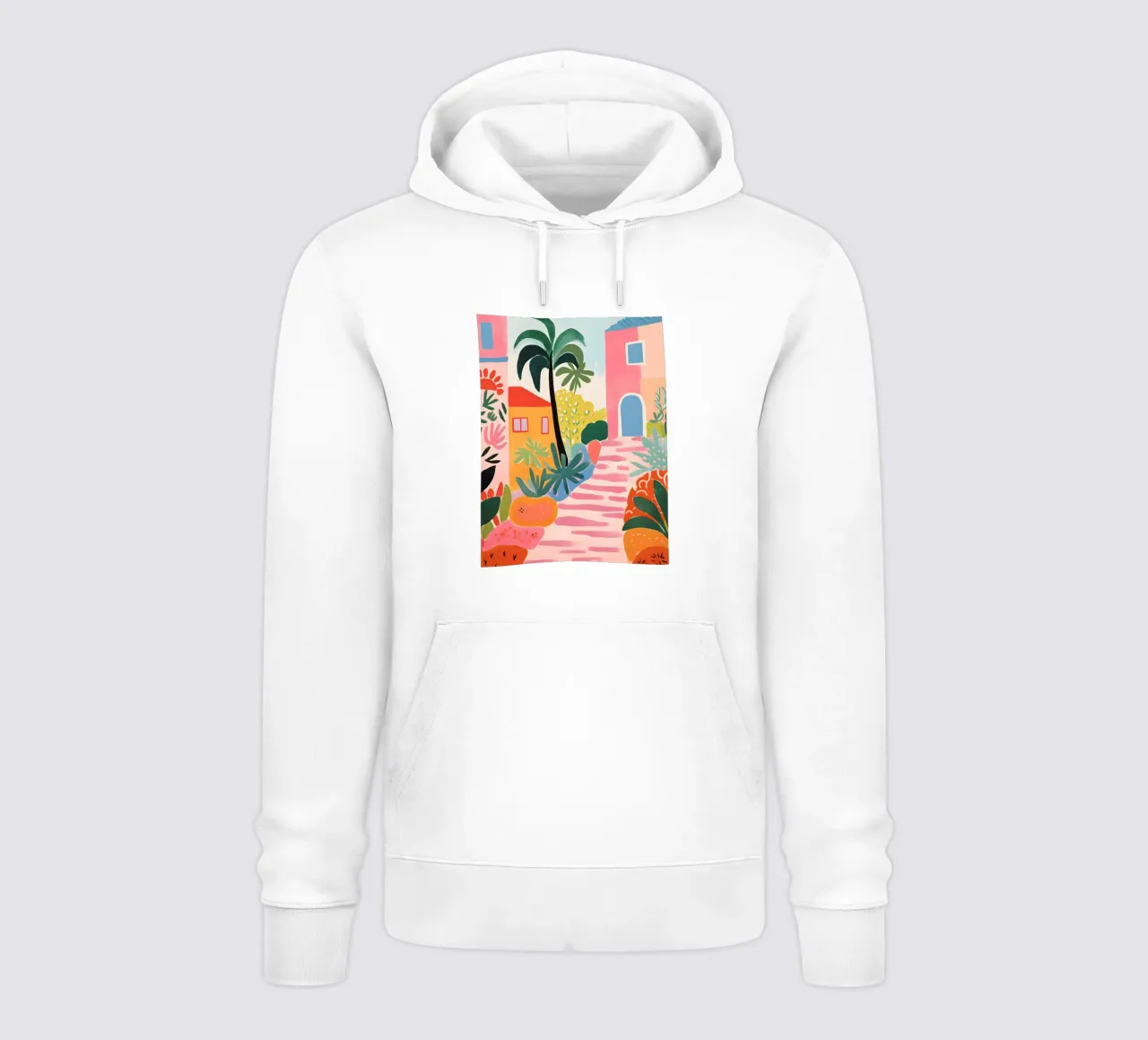 Stampa d'arte di un paesaggio tropicale esotico felpa con cappuccio da Whole©