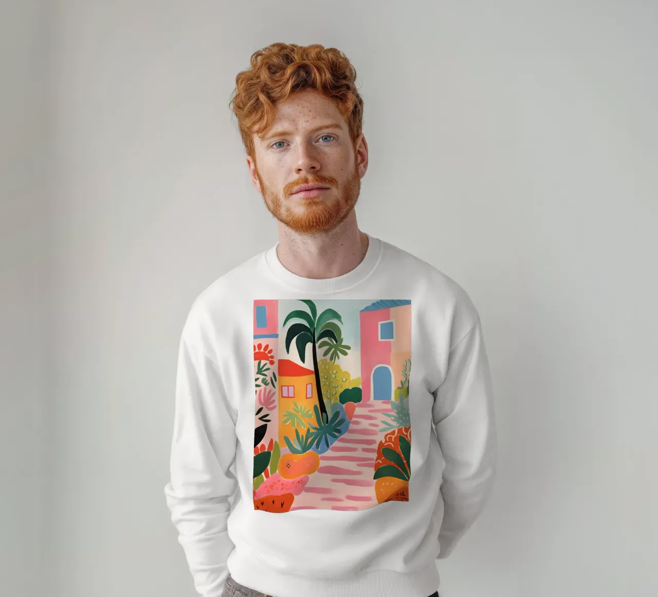 Stampa d'arte di un paesaggio tropicale esotico felpa da Whole©