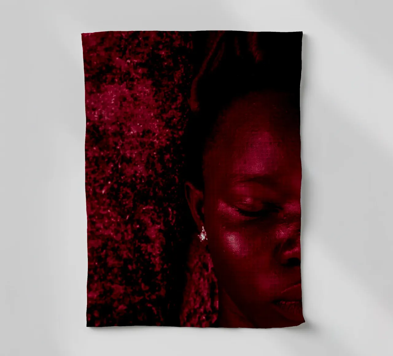 Afro Pink canovaccio da cucina da Mathudace Créas