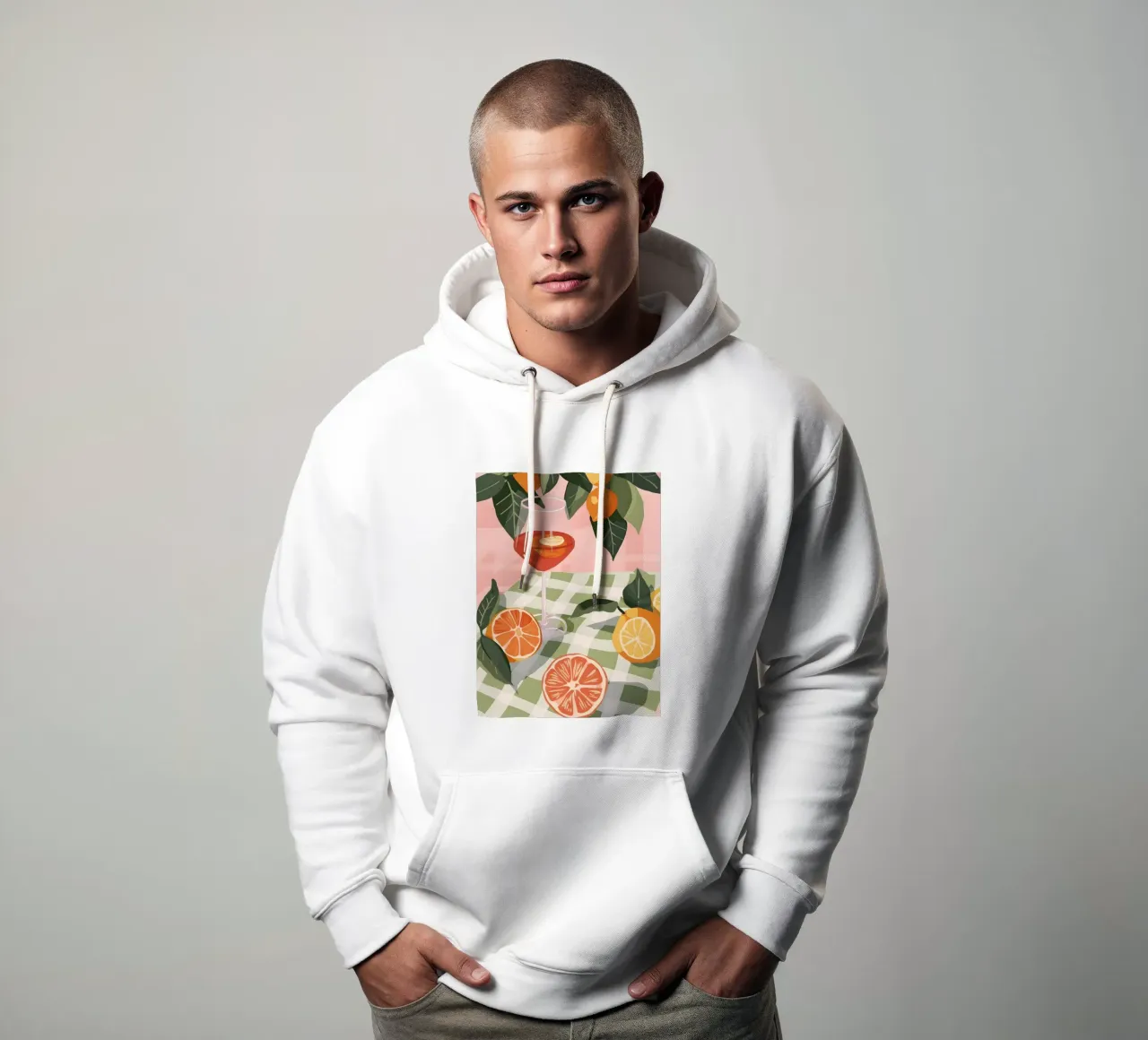 Citrus garden summer art hoodie by Whole©