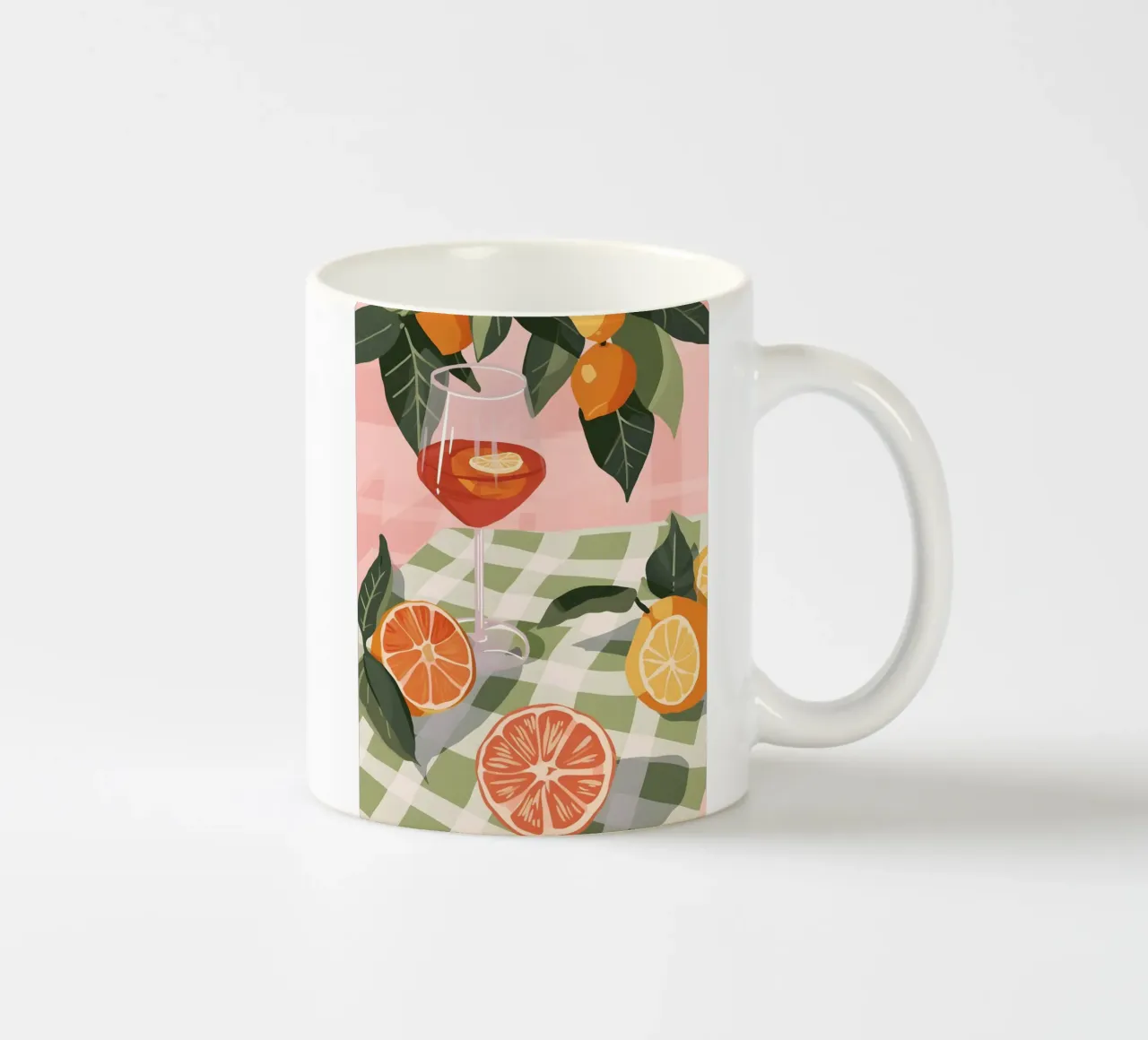 Citrus garden summer art ceramic mug by Whole©