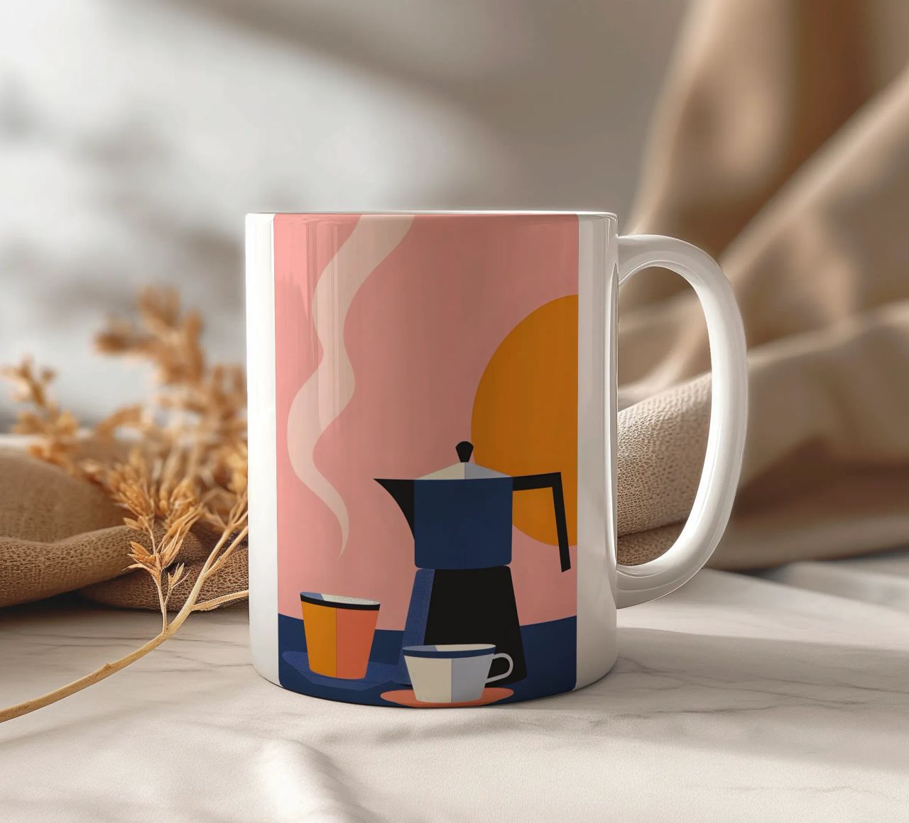 Espresso mattutino d'arte tazza in ceramica da Whole©