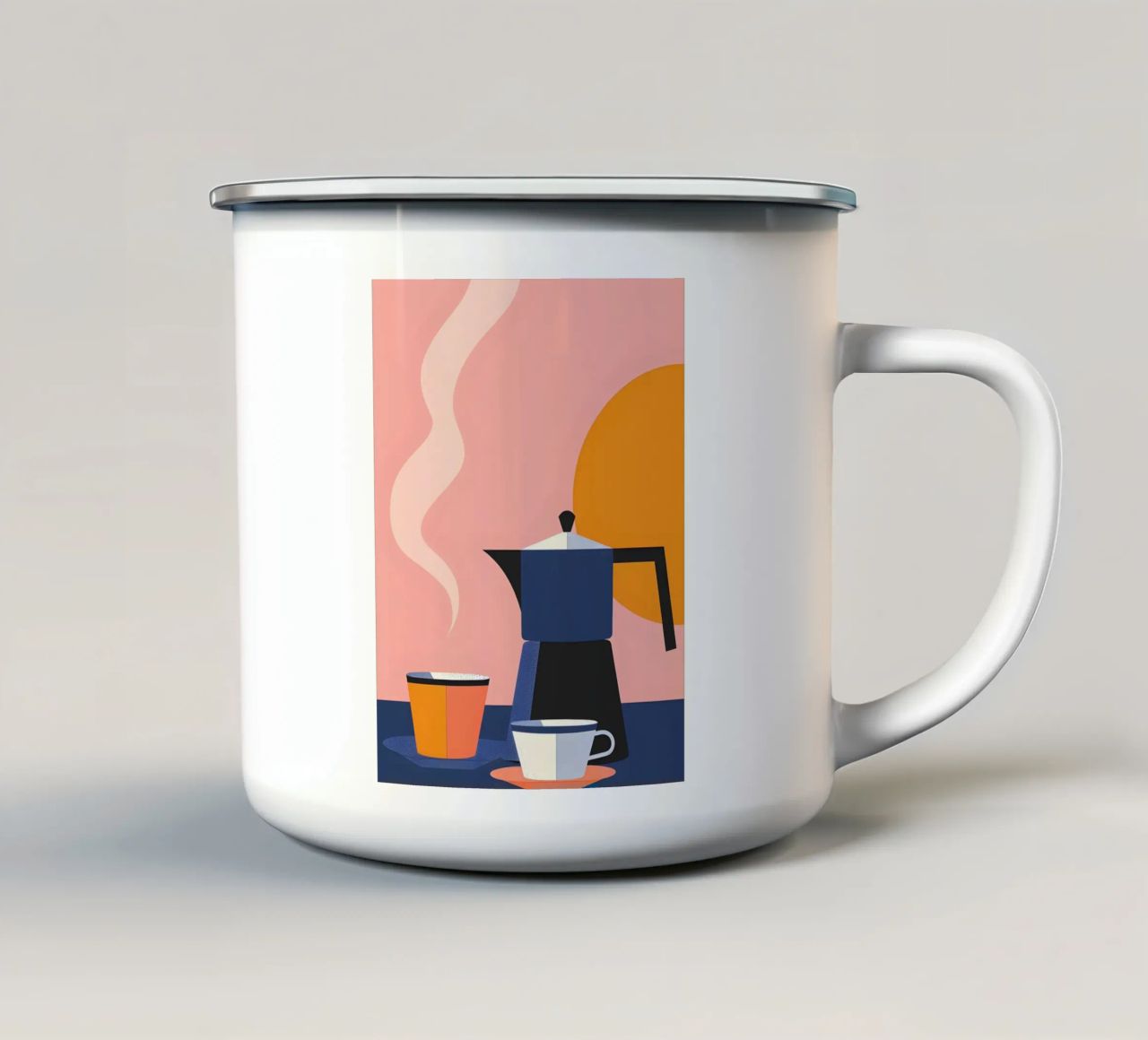 Espresso Morgenkunst Emaille Tasse von Whole©