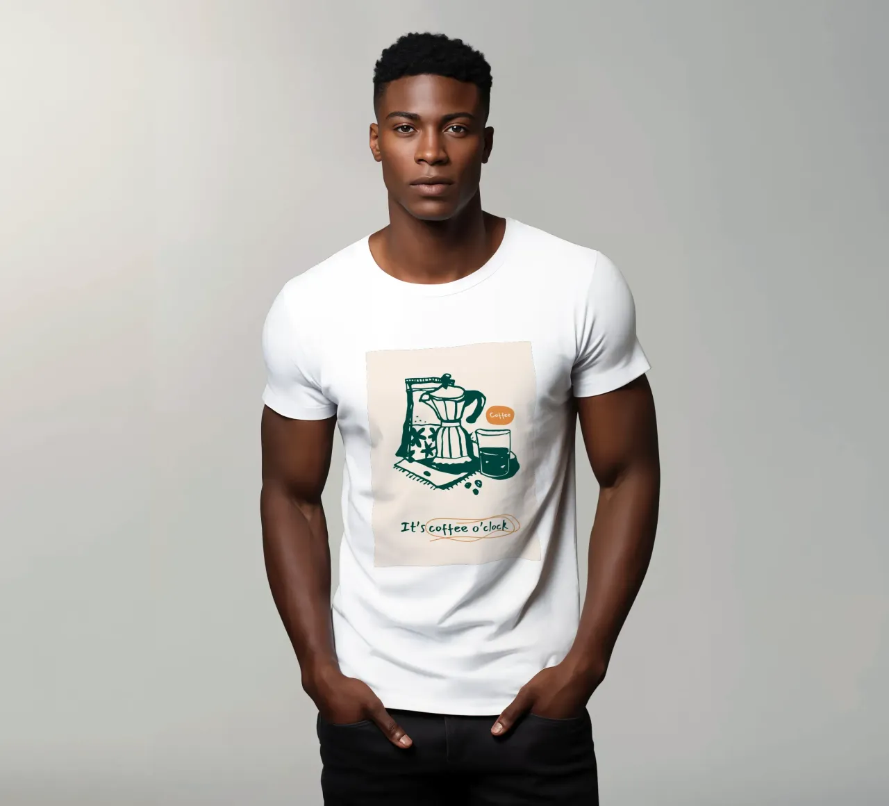 Caffè a ore Illustrazione t-shirt da Whole©