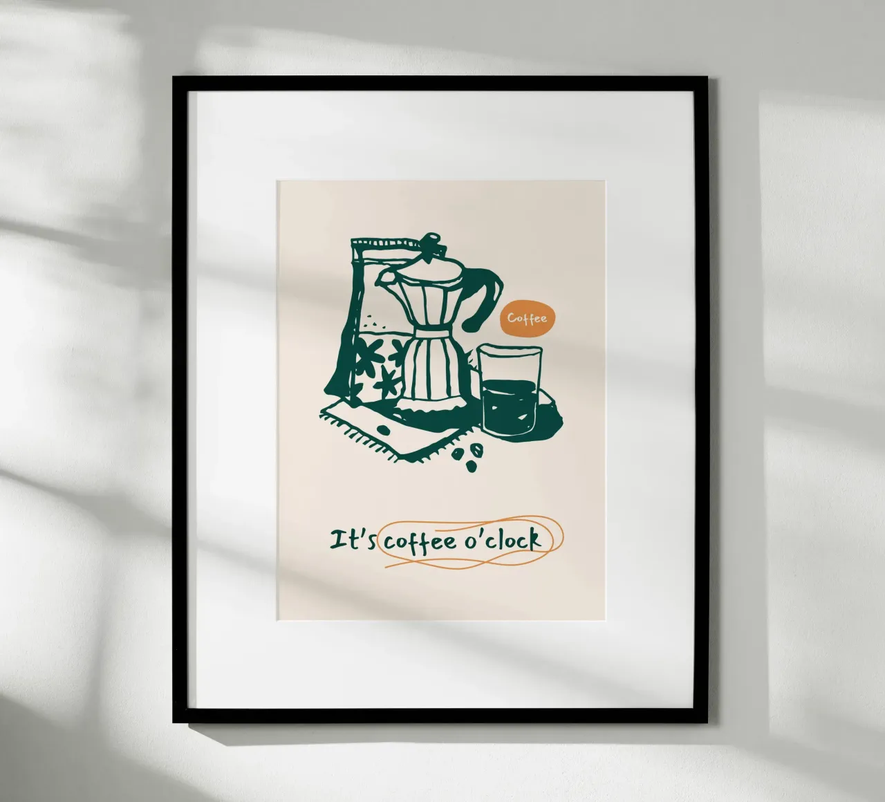 Caffè a ore Illustrazione carta hahnemühle da Whole©