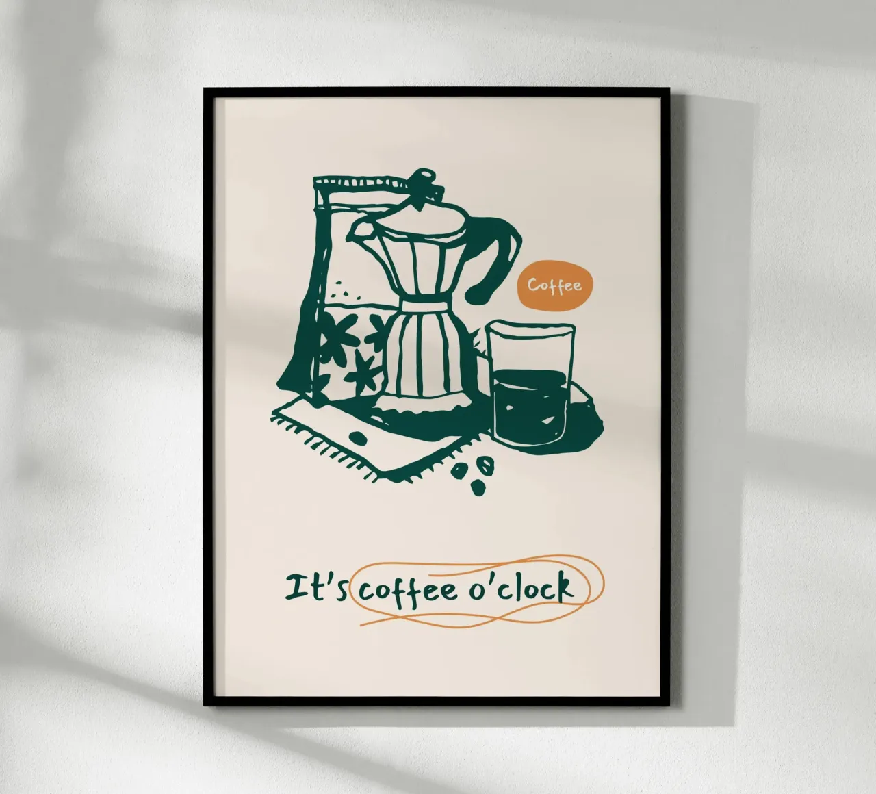 Caffè a ore Illustrazione carta hahnemühle da Whole©