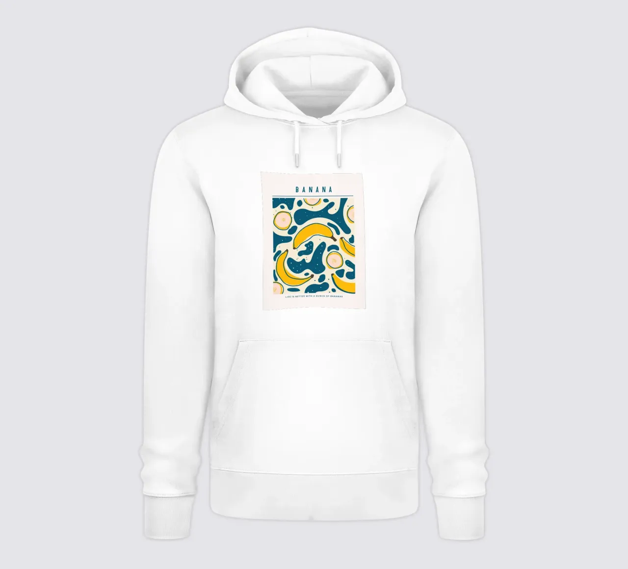 Banana Pop Art Design felpa con cappuccio da Whole©