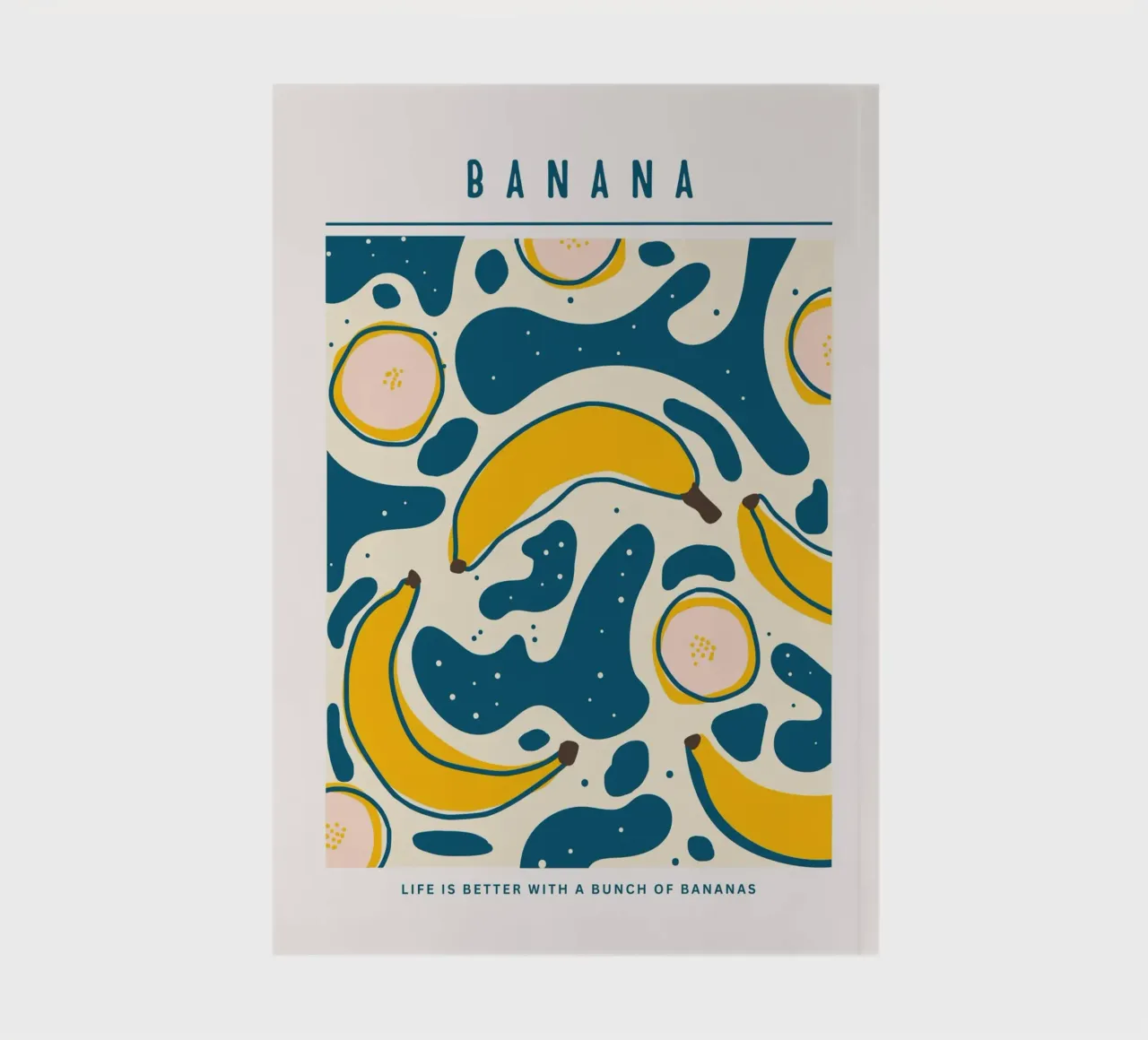 Banana Pop Art Design notebook by Whole©