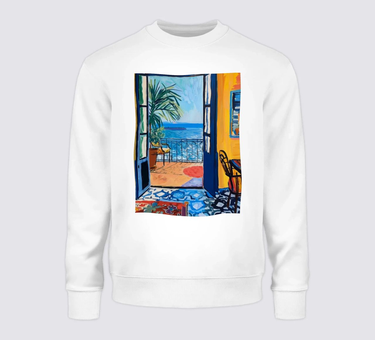 Vue sur la mer Terrasse Art sweat de Whole©