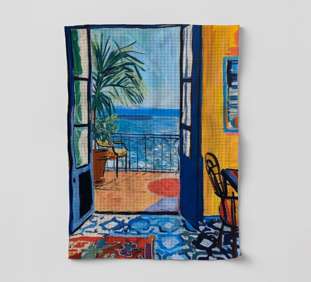 Vue sur la mer Terrasse Art torchon de Whole©