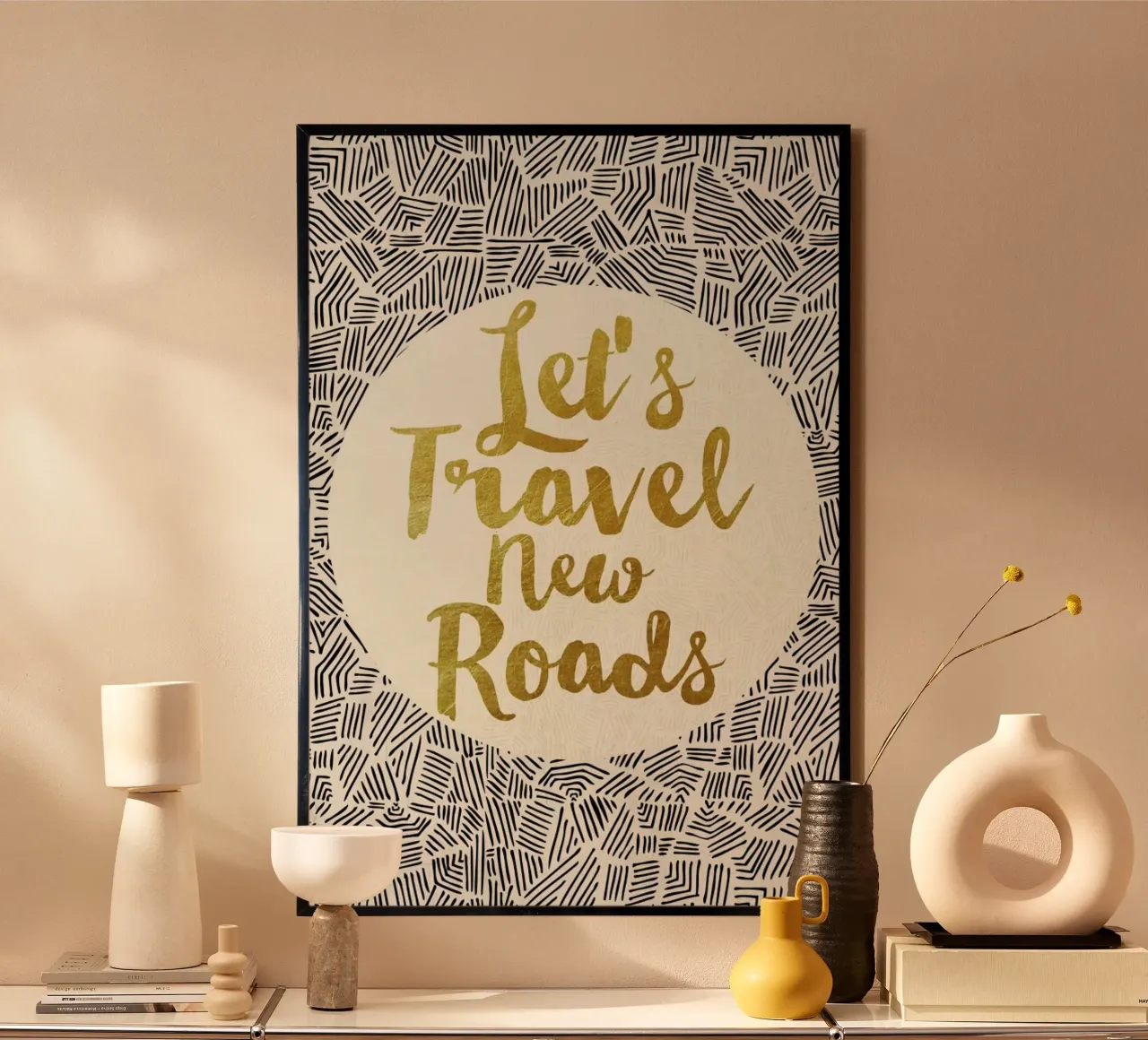 Let's Travel New Roads carta hahnemühle da Pom Graphic Design