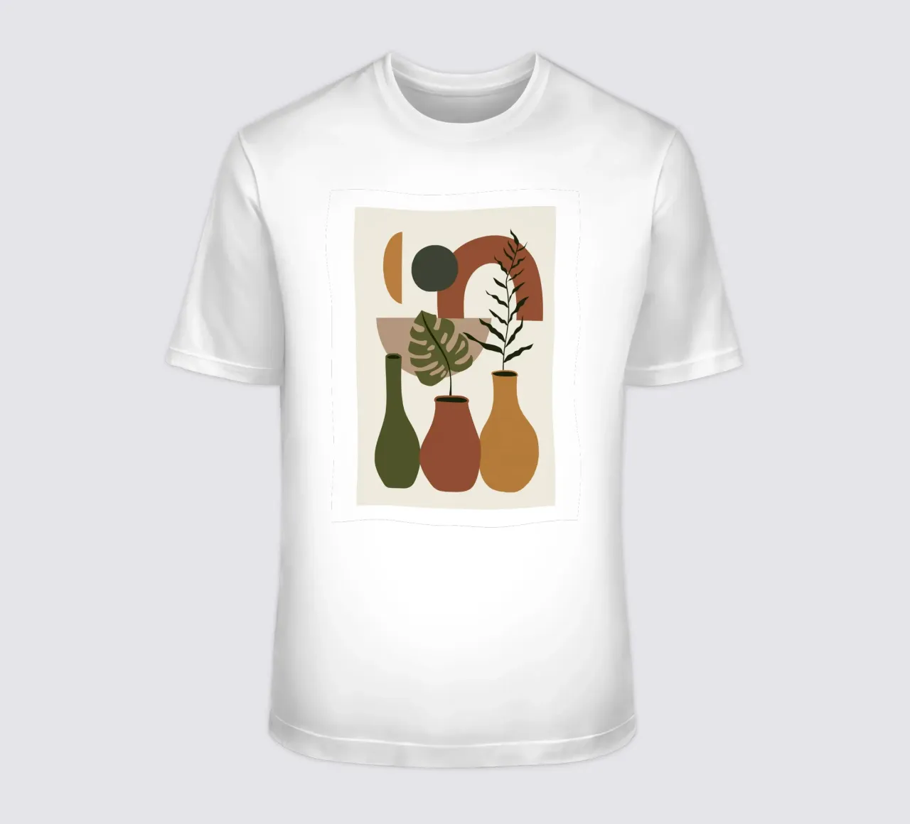 Ilustración de jarrones boho camiseta de Whole©
