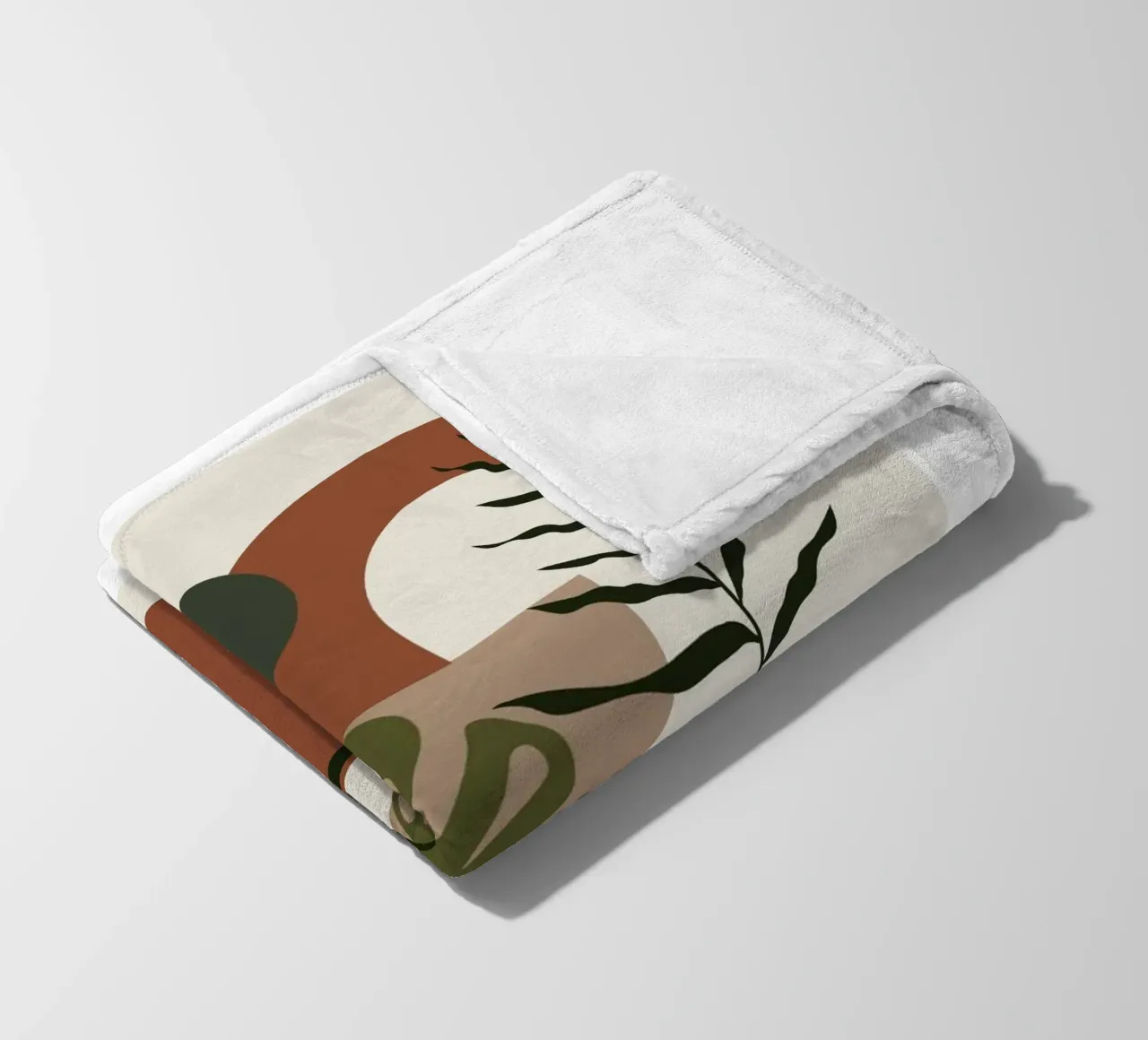Boho vases illustration fleece blanket by Whole©