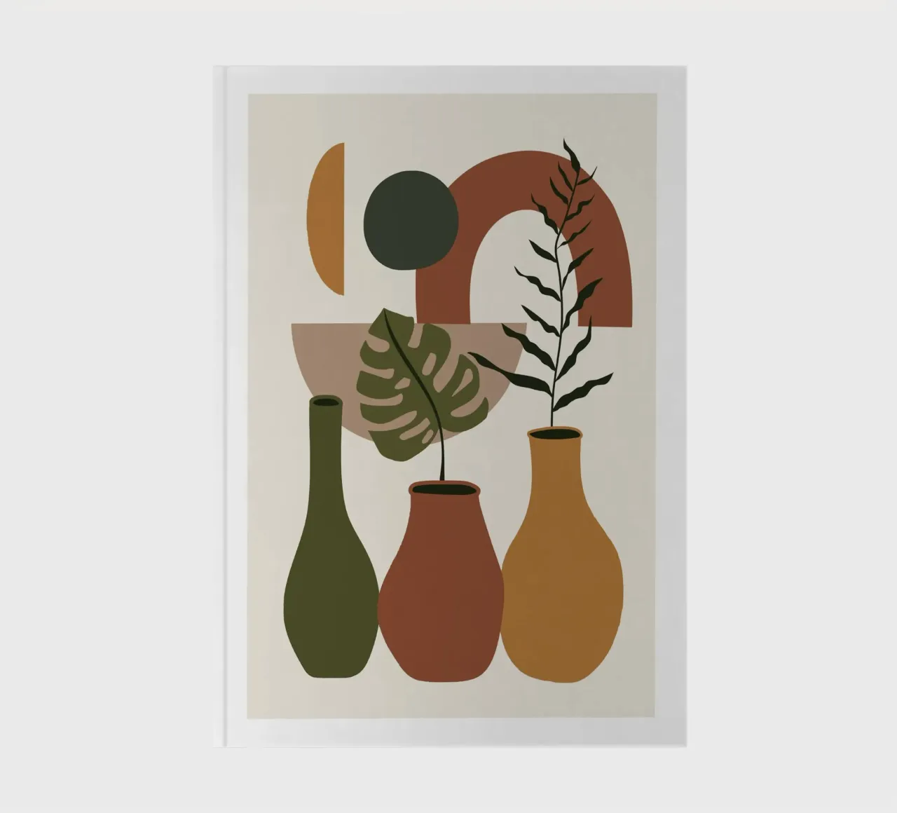 Boho vases illustration notebook by Whole©