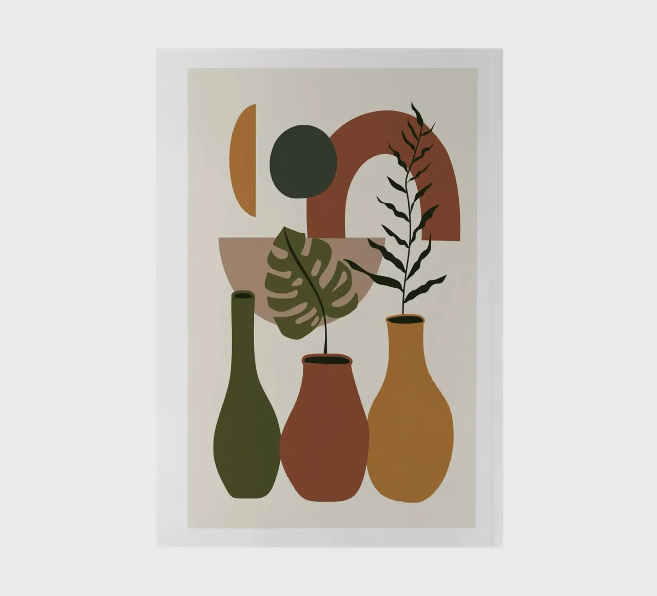 Boho vases illustration notebook by Whole©