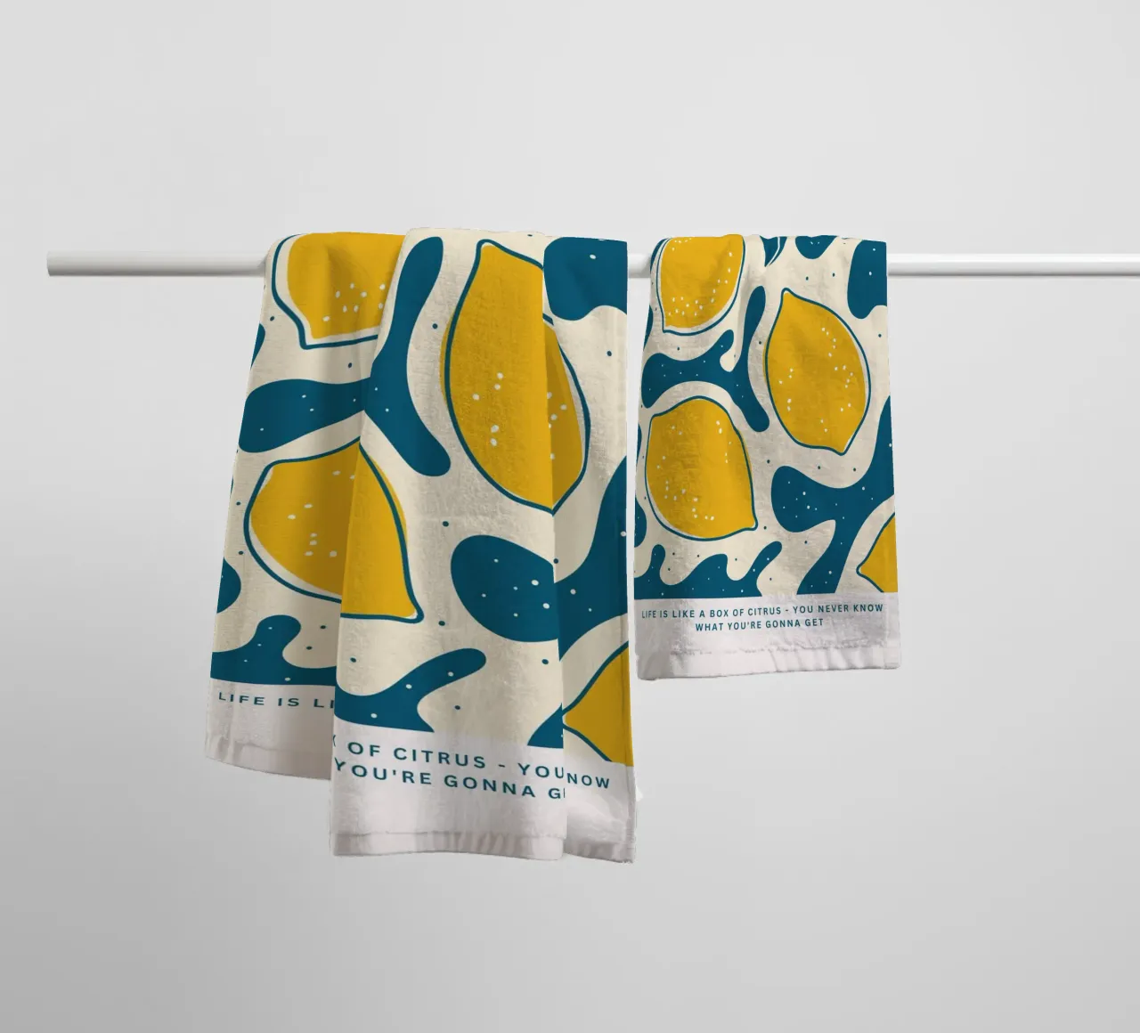 Design retrò degli agrumi asciugamano da bagno da Whole©