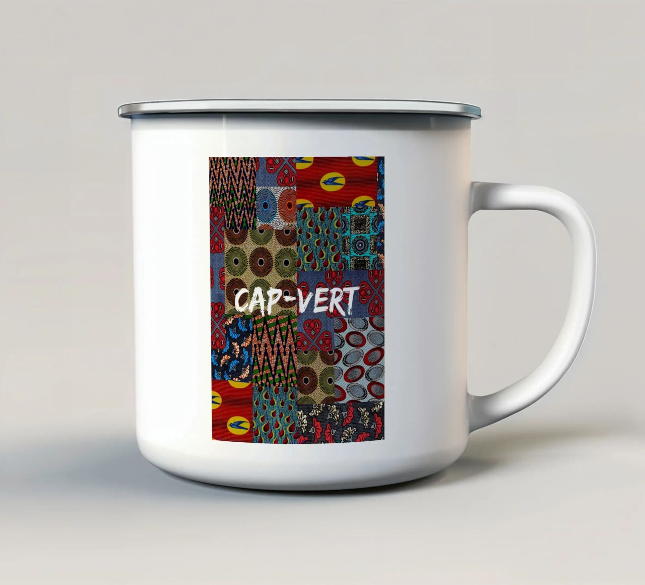 Cap-Vert mug en émail de Mathudace Créas