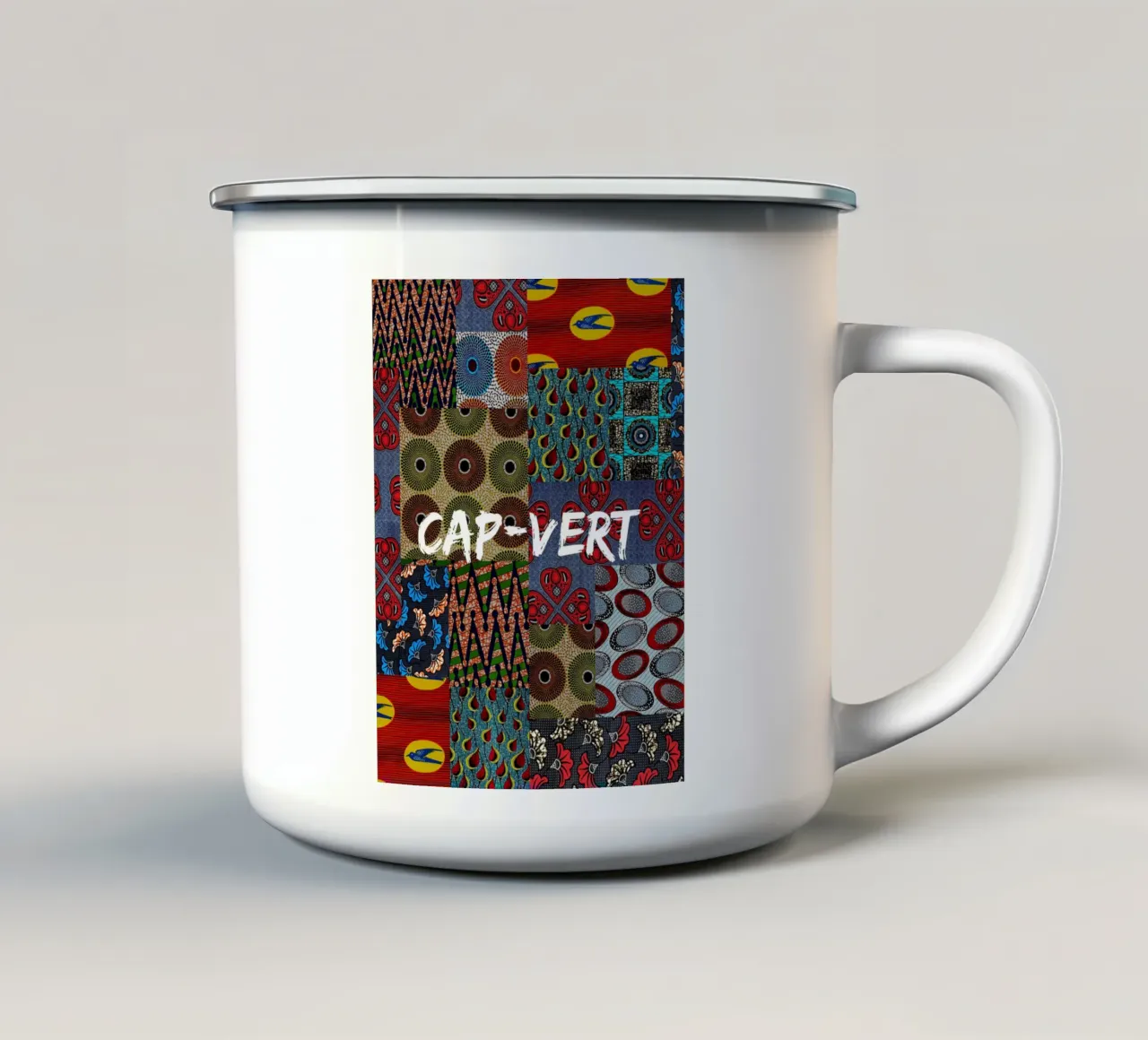 Cap-Vert Emaille Tasse von Mathudace Créas