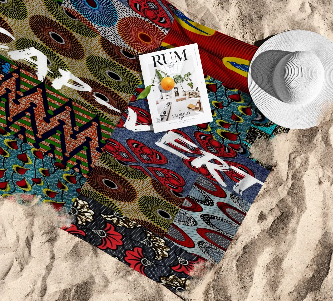 Cap-Vert beach towel by Mathudace Créas