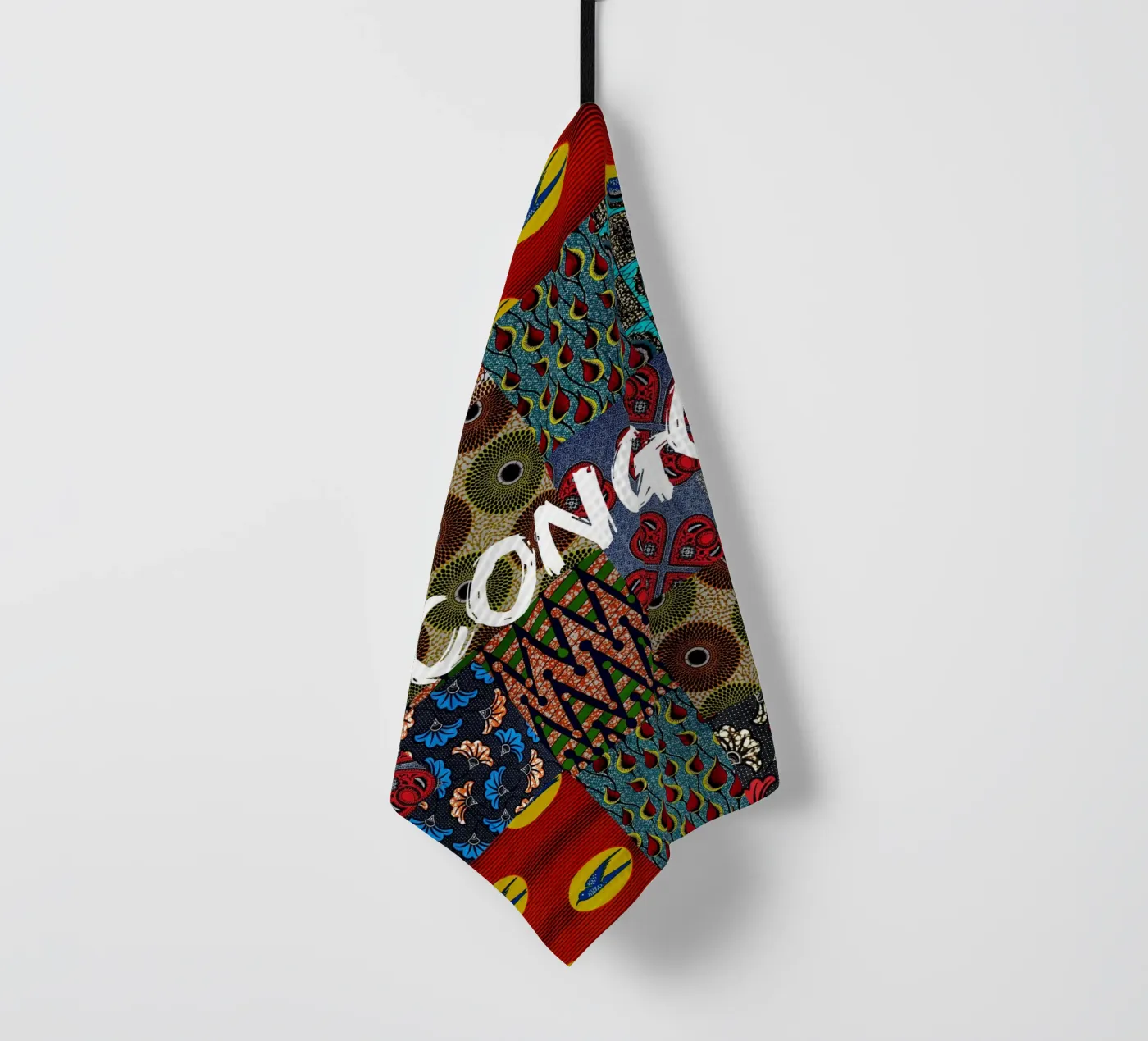 Congo tea towel by Mathudace Créas