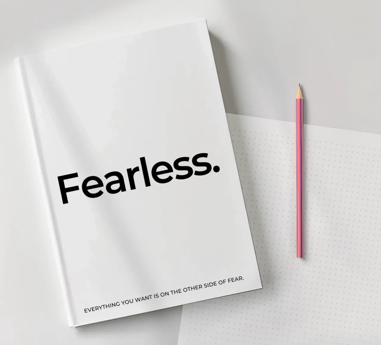 Fearless quote notebook by Paigaam Studio