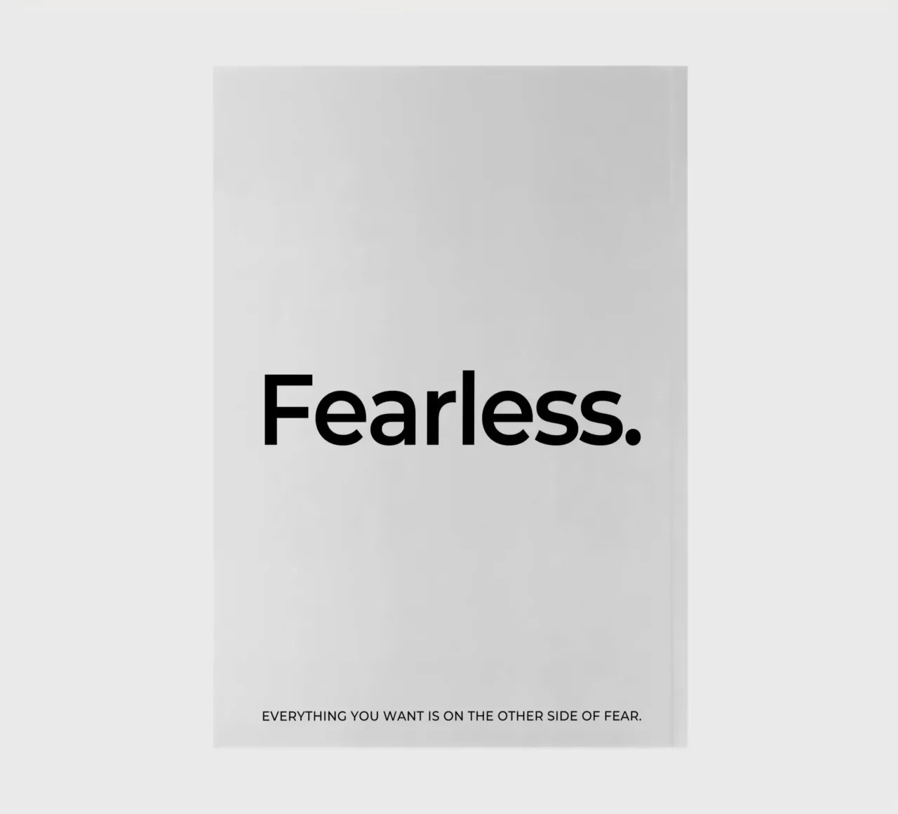 Fearless quote notebook by Paigaam Studio