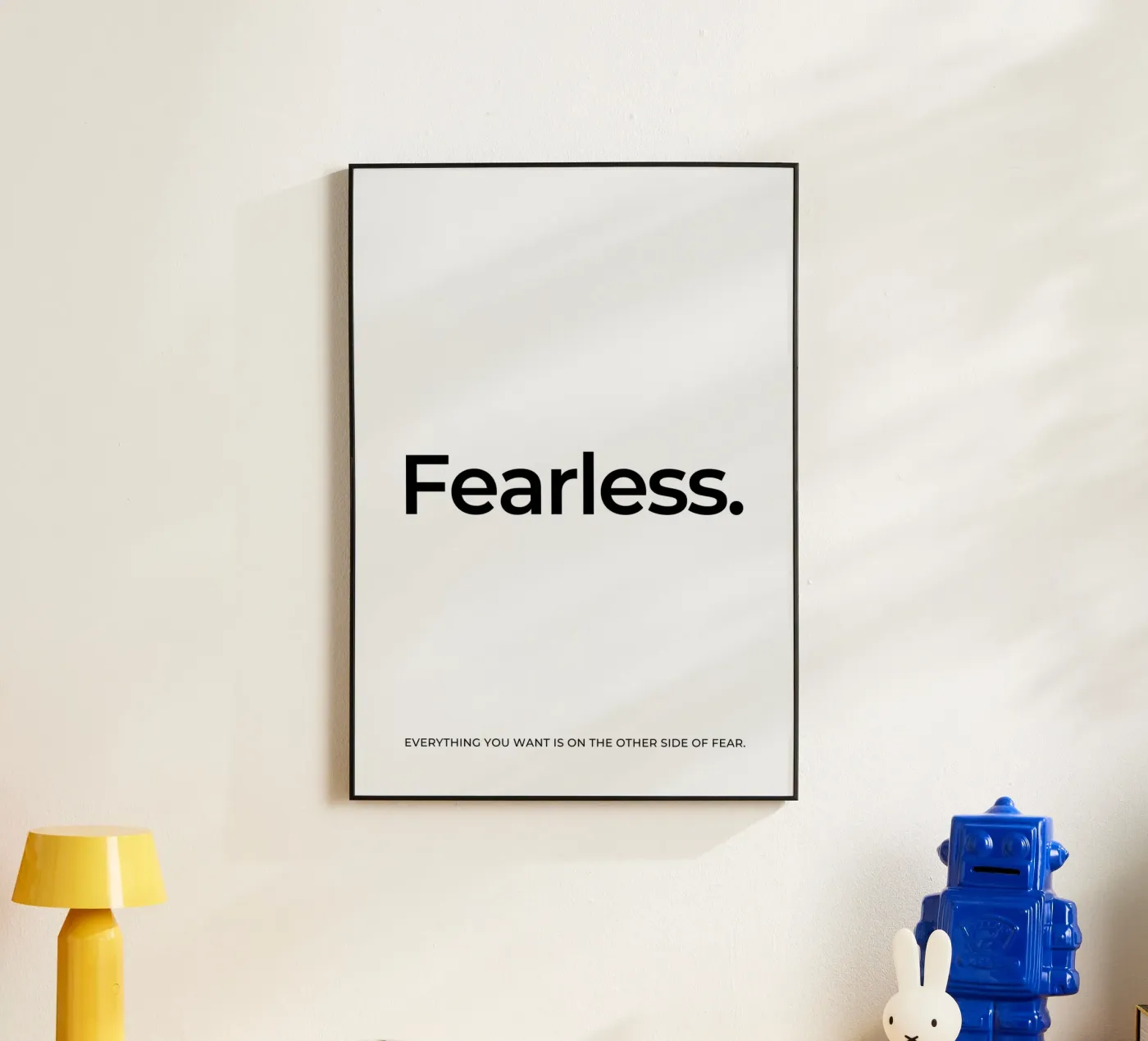 Fearless quote forex plate by Paigaam Studio