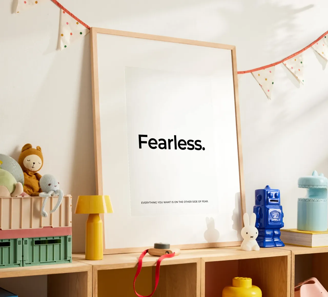 Fearless quote poster by Paigaam Studio