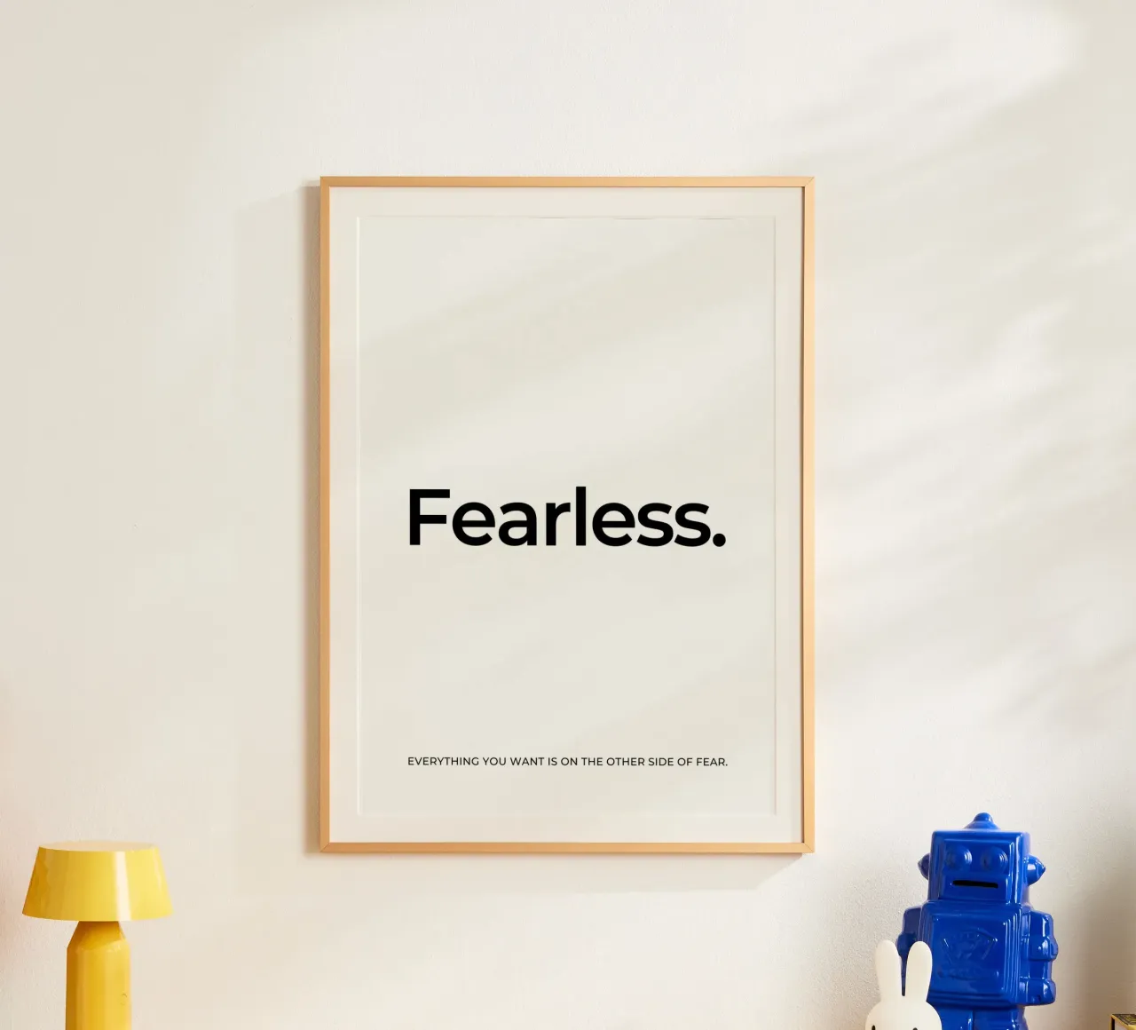 Fearless quote poster by Paigaam Studio