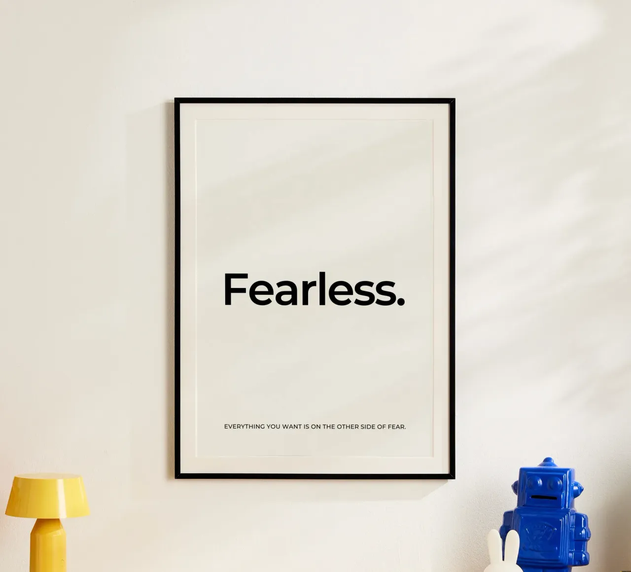 Fearless quote poster by Paigaam Studio