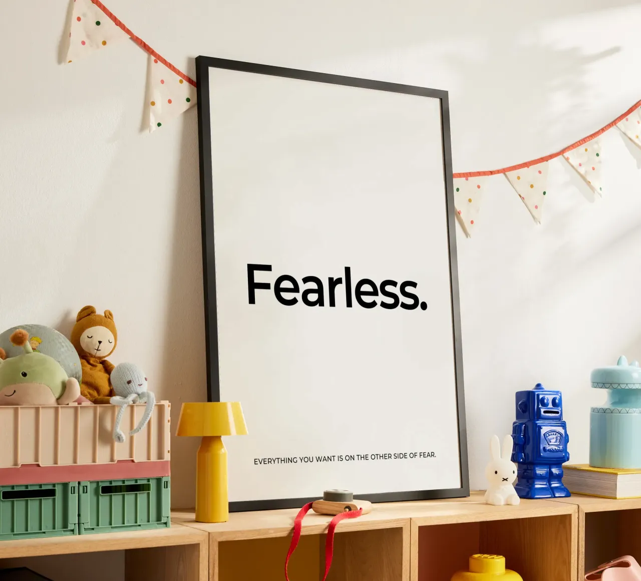 Fearless quote poster by Paigaam Studio