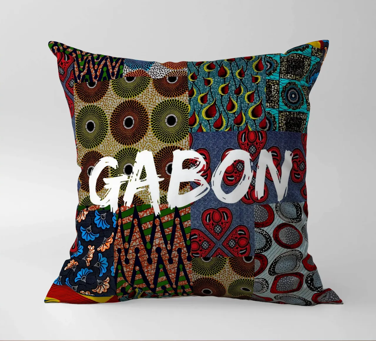 Gabon cuscino da Mathudace Créas